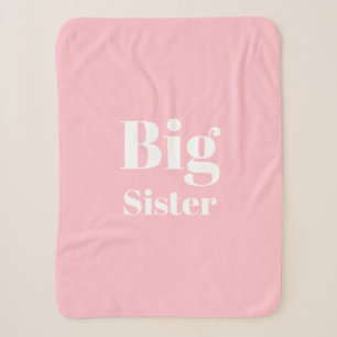 Big Sister Pink White Girl's Sherpadecke