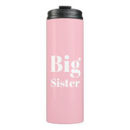 Big Sister Pink White Girl's Thermosbecher