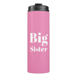 Big Sister Pink White Girl's Thermosbecher