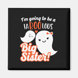 Big Sister Pregnancy Ankündigung Niedlich Ghost Gi Magnet