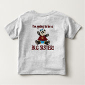 Big Sister Pregnancy Ankündigung T - Shirt (Rückseite)