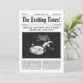 Big Sister Pregnancy Announcement Zeitung Ankündigung (Stehend Vorderseite)