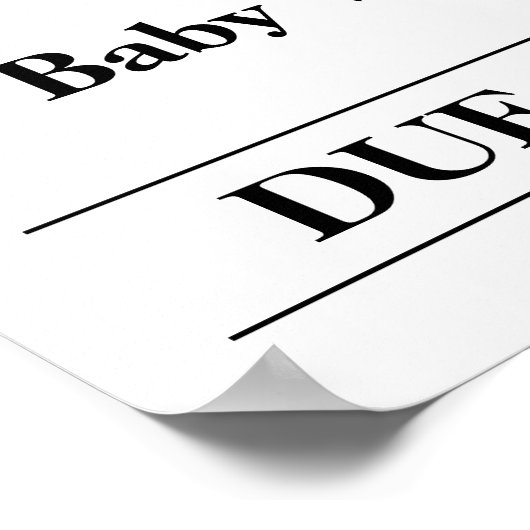 Big Sister Pregnancy Announcement Zeitung Falten Poster (Ecke)