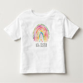 Big Sister Rainbow Matching Outfit Kleinkind T-shirt (Vorderseite)