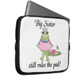 Big Sister regiert die Pad-Geschenke Laptopschutzhülle (Vorne Rechts)