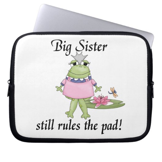 Big Sister regiert die Pad-Geschenke Laptopschutzhülle (Vorderseite)