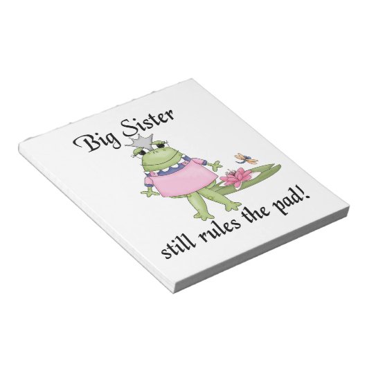 Big Sister regiert die Pad-Geschenke Notizblock (angewinkelt)