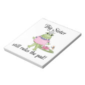 Big Sister regiert die Pad-Geschenke Notizblock (Rotiert)