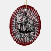 Big Sister Robot-Ornament Keramik Ornament (Rechts)