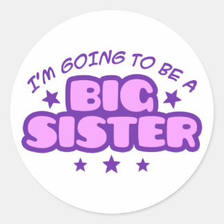 Big Sister Runder Aufkleber