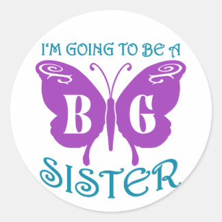 Big Sister Runder Aufkleber