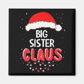 Big Sister Santa Claus Christmas Matching Costume Magnet (Vorne)