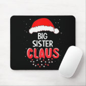 Big Sister Santa Claus Christmas Matching Costume Mousepad (Mit Mouse)