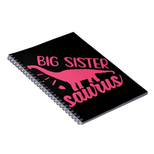 Big Sister Saurus in Pink Notizblock (Rechte Seite)