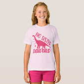 Big Sister Saurus in Pink T-Shirt (Vorne ganz)