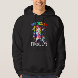 Big Sister schließlich Unicorn Niedliche Familie 1 Hoodie