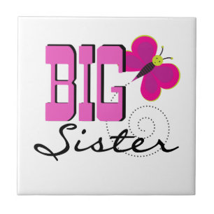 Big Sister - Schmetterlingsgeschenke Fliese