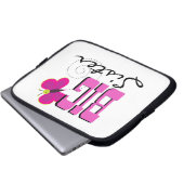 Big Sister - Schmetterlingsgeschenke Laptopschutzhülle (Vorne Knopf)