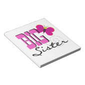 Big Sister - Schmetterlingsgeschenke Notizblock (angewinkelt)