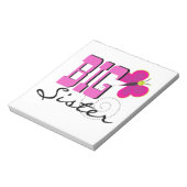 Big Sister - Schmetterlingsgeschenke Notizblock (Rotiert)