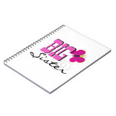 Big Sister - Schmetterlingsgeschenke Notizblock (Linke Seite)