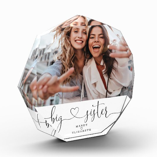Big Sister Skriptgeschenk für Sister Foto Keepake (Links)