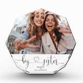 Big Sister Skriptgeschenk für Sister Foto Keepake (Vorderseite)