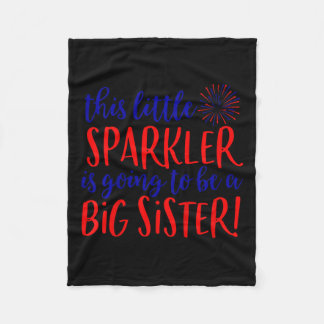 Big Sister Sparkler 4. Juli Schwangerschaft Ankünd Fleecedecke