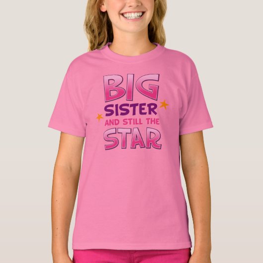Big Sister Star T-Shirt (Vorderseite)