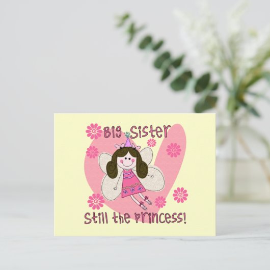 Big Sister Still the Princess Postkarte (Stehend Vorderseite)
