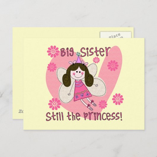 Big Sister Still the Princess Postkarte (Vorne/Hinten)