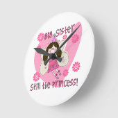 Big Sister Still the Princess Runde Wanduhr (Winkel)