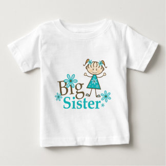 Big Sister Strichmännchen Baby T-shirt