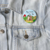 Big Sister to Boy's Baby Shower Button (Beispiel)