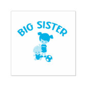 Big Sister to New Baby Brother Self-Inking Briefma Permastempel (Design)