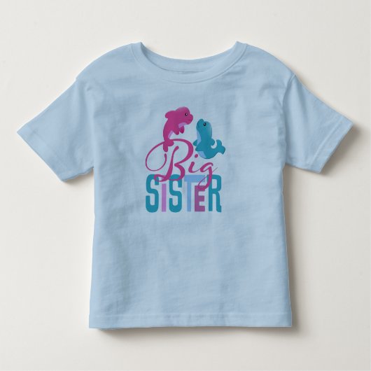 Big Sister Toddler Ringer-T - Shirt (Vorderseite)