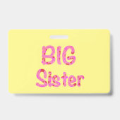 Big Sister Typografie Ausweis (Rückseite)