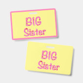 Big Sister Typografie Ausweis (Vorder- & Rückseite)