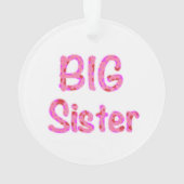 Big Sister Typografie Ornament (Rückseite)