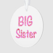 Big Sister Typografie Ornament (Vorderseite)