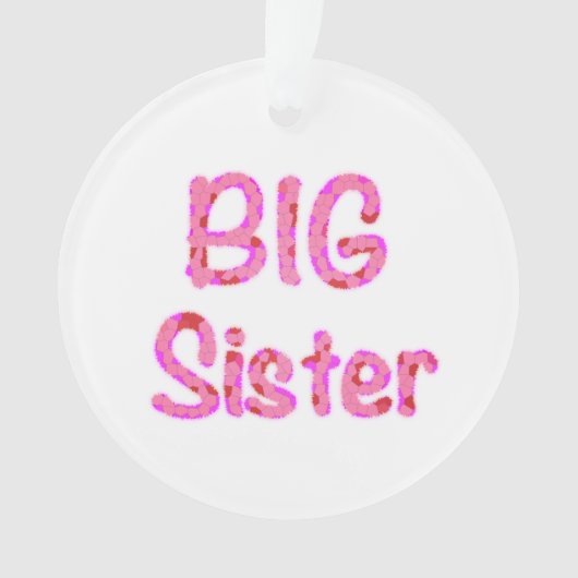 Big Sister Typografie Ornament (Vorderseite)