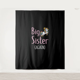 Big Sister Wieder Unicorn Girls Kinder Big Sister Wandteppich