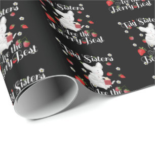 Big Sisters Berry Best - Mouse Strawberry Pub Geschenkpapier