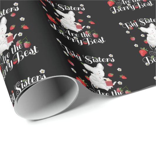 Big Sisters Berry Best - Mouse Strawberry Pub Geschenkpapier (Rolleneckpunkt)