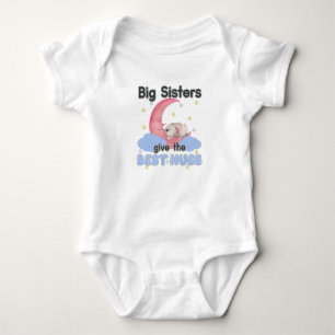 Big Sisters Give the Best Hugs - Moon Bunny Baby Strampler