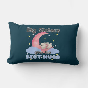 Big Sisters Give the Best Hugs - Moon Bunny Lendenkissen