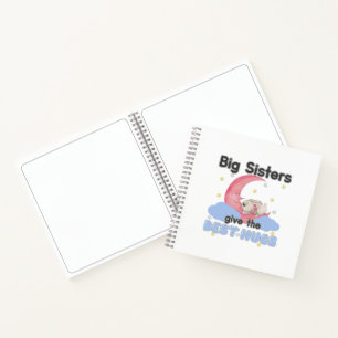 Big Sisters Give the Best Hugs - Moon Bunny Notizblock