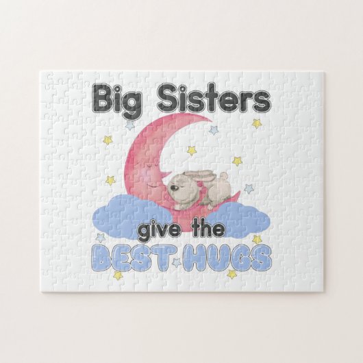 Big Sisters Give the Best Hugs - Moon Bunny Puzzle (Horizontal)