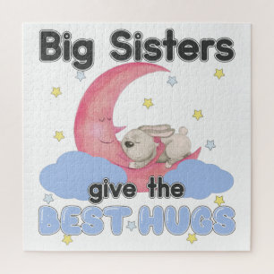 Big Sisters Give the Best Hugs - Moon Bunny Puzzle