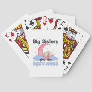 Big Sisters Give the Best Hugs - Moon Bunny Spielkarten